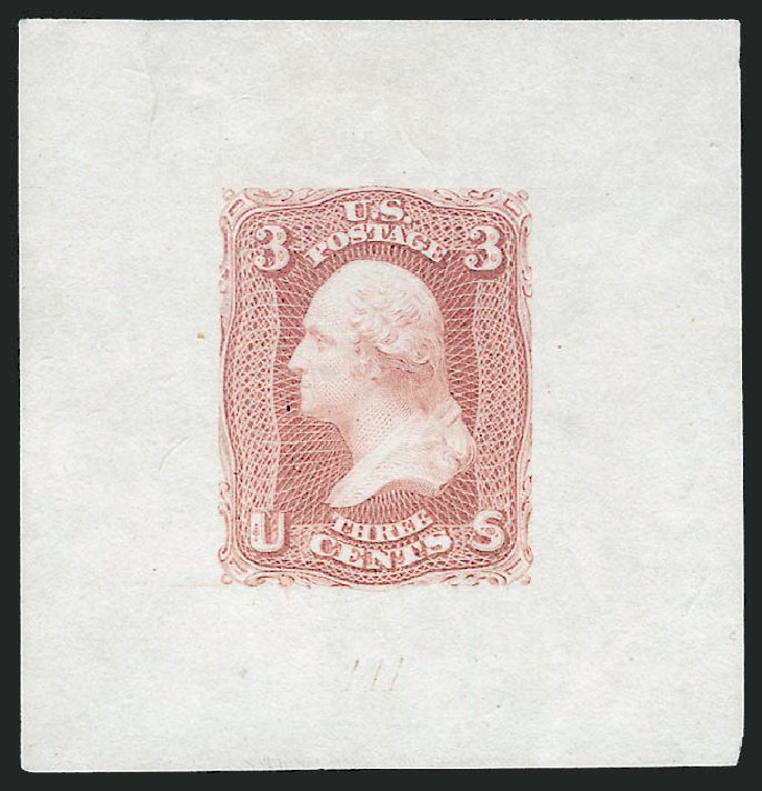 US Stamp Value Scott Catalog #65: 1861 3c Washington. Robert Siegel Auction Galleries, Jun 2012, Sale 1026, Lot 1012