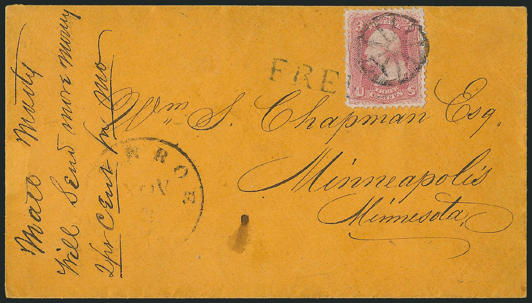 Cost of US Stamps Scott # 65 - 1861 3c Washington. Robert Siegel Auction Galleries, Sep 2010, Sale 993, Lot 432