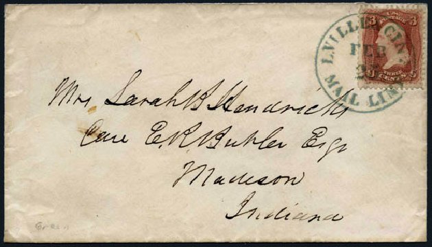 Price of US Stamps Scott Catalogue 65: 1861 3c Washington. Harmer-Schau Auction Galleries, Aug 2014, Sale 102, Lot 1703