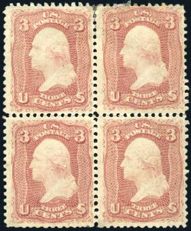 US Stamps Price Scott Catalog #65: 3c 1861 Washington. Harmer-Schau Auction Galleries, Oct 2009, Sale 83, Lot 333