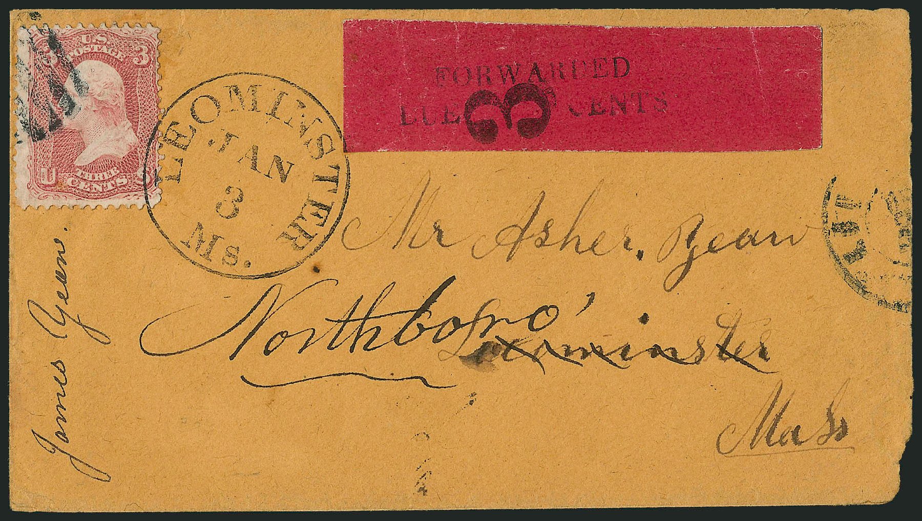 Cost of US Stamp Scott #65: 1861 3c Washington. Robert Siegel Auction Galleries, Dec 2010, Sale 1003, Lot 5423