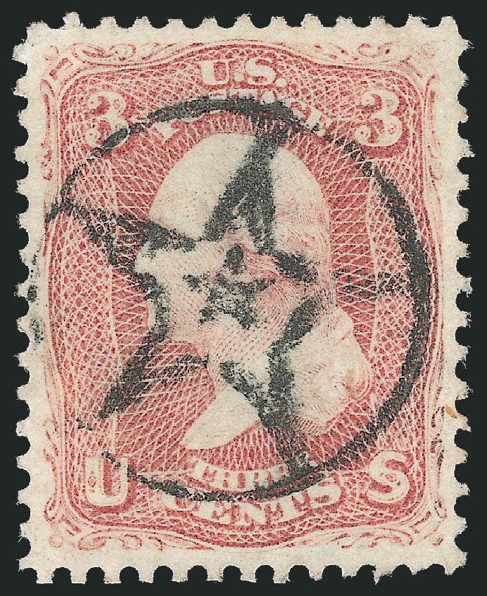 US Stamp Values Scott Cat. 65 - 3c 1861 Washington. Robert Siegel Auction Galleries, Oct 2012, Sale 1032, Lot 3113