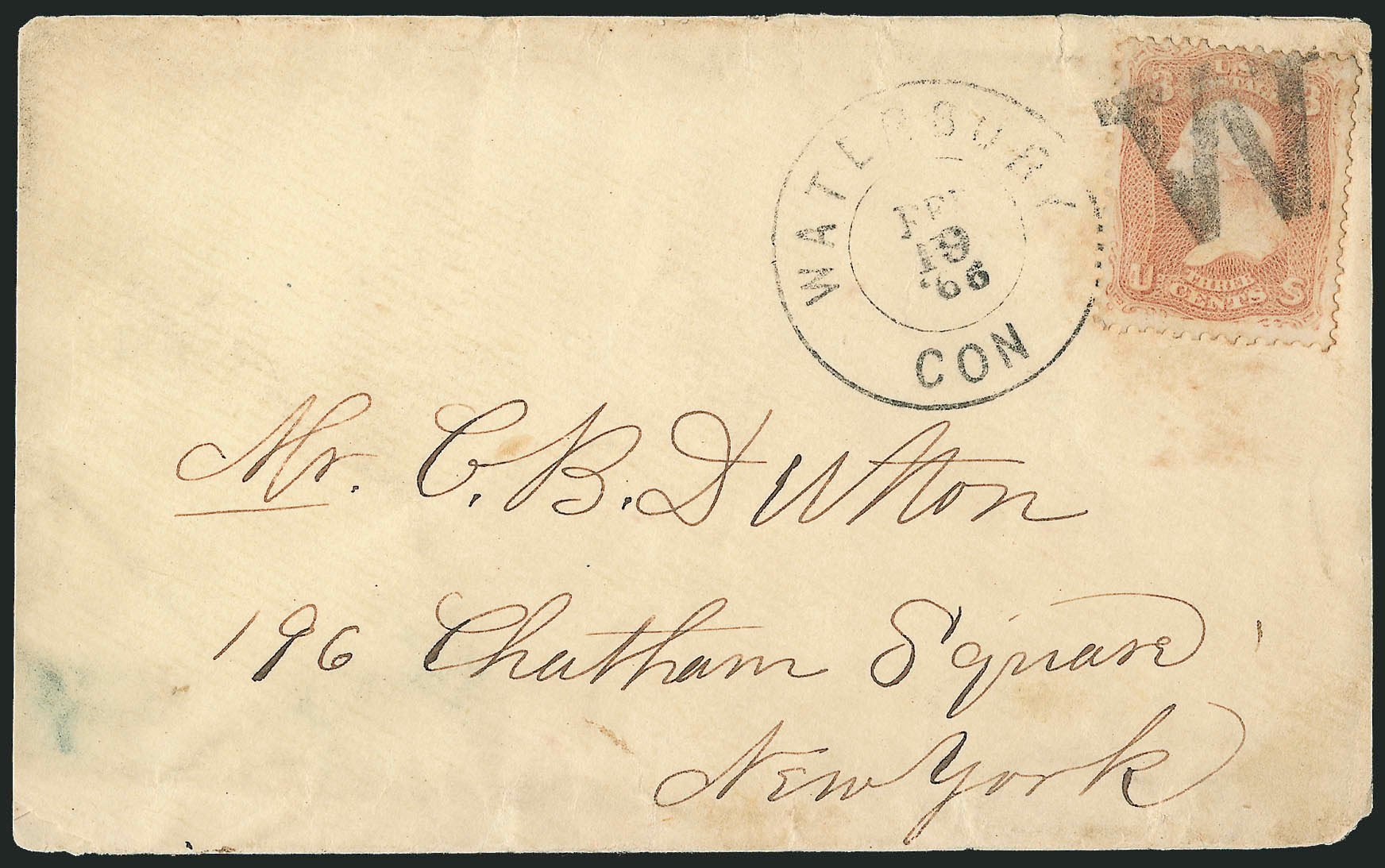 Prices of US Stamps Scott 65: 1861 3c Washington. Robert Siegel Auction Galleries, Sep 2010, Sale 993, Lot 423
