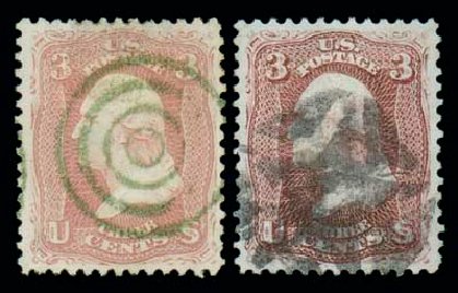 US Stamp Prices Scott Catalogue # 65: 1861 3c Washington. Matthew Bennett International, Dec 2007, Sale 323, Lot 176