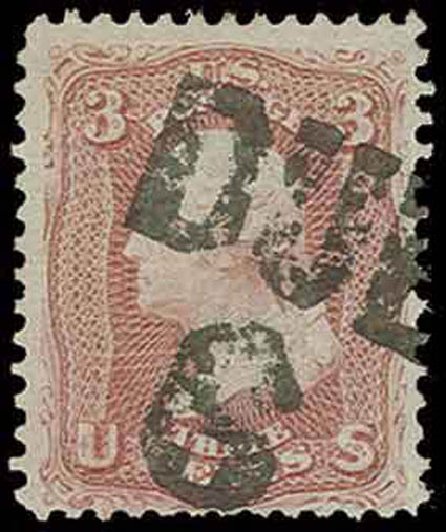 Values of US Stamp Scott Cat. # 65: 3c 1861 Washington. H.R. Harmer, Nov 2013, Sale 3004, Lot 1056