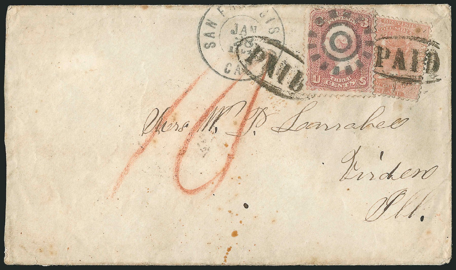 Values of US Stamps Scott 65: 1861 3c Washington. Robert Siegel Auction Galleries, Jun 2015, Sale 1106, Lot 3076