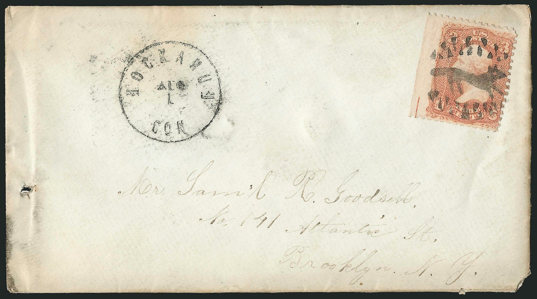 US Stamp Value Scott Cat. #65 - 3c 1861 Washington. Robert Siegel Auction Galleries, Jun 2015, Sale 1106, Lot 3086