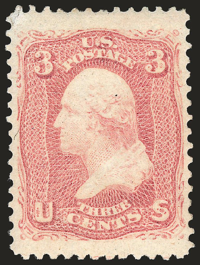US Stamps Values Scott # 65: 3c 1861 Washington. Robert Siegel Auction Galleries, Apr 2009, Sale 972, Lot 3066