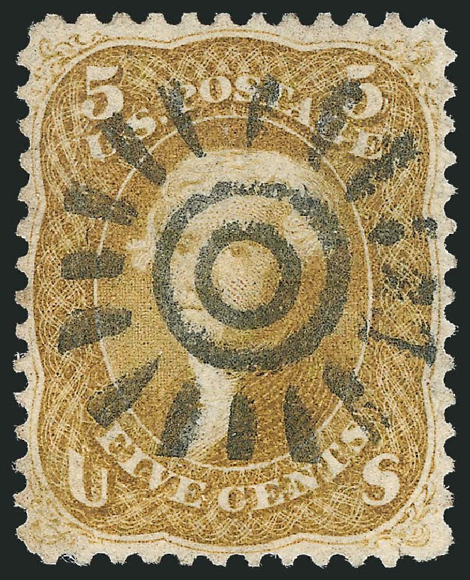 Costs of US Stamps Scott Cat. #67: 5c 1861 Jefferson. Robert Siegel Auction Galleries, Nov 2014, Sale 1084, Lot 3197
