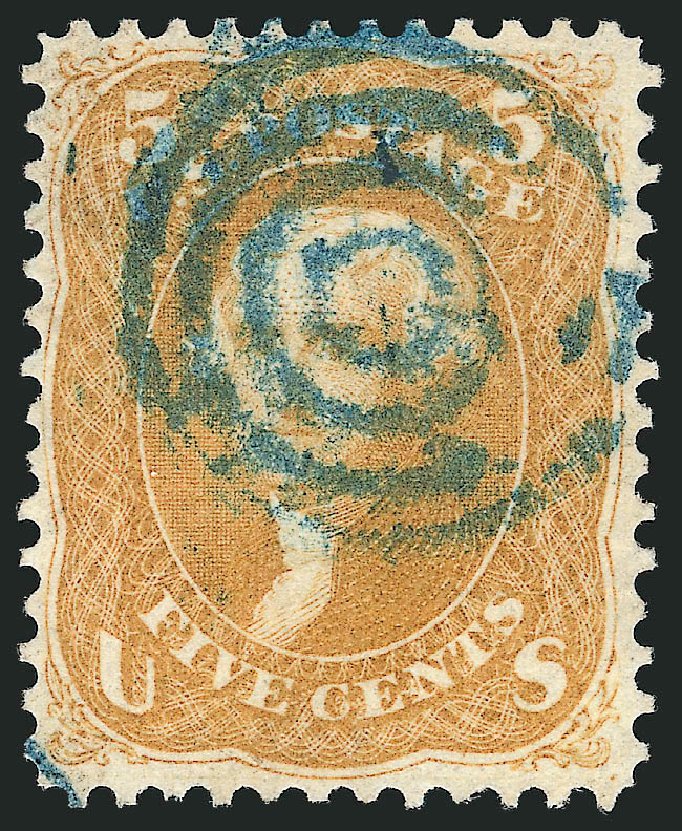 Costs of US Stamp Scott Catalogue 67: 1861 5c Jefferson. Robert Siegel Auction Galleries, Apr 2015, Sale 1096, Lot 128