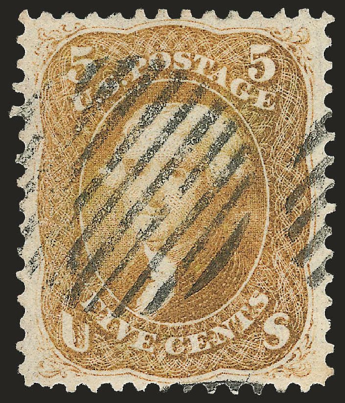 US Stamp Value Scott 67: 1861 5c Jefferson. Robert Siegel Auction Galleries, Dec 2008, Sale 967, Lot 4168