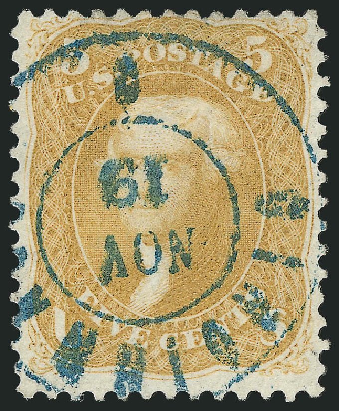 Cost of US Stamp Scott # 67: 1861 5c Jefferson. Robert Siegel Auction Galleries, Jun 2010, Sale 992, Lot 2118