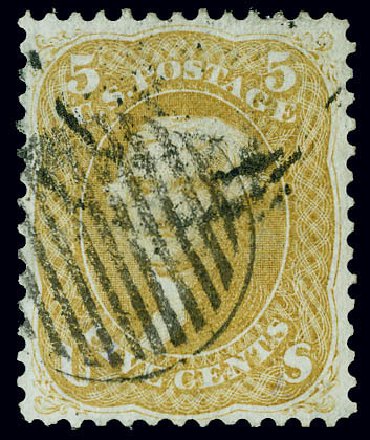 US Stamp Value Scott Catalog 67 - 5c 1861 Jefferson. Matthew Bennett International, Jun 2008, Sale 328, Lot 549