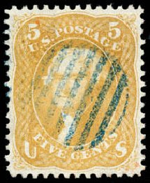 Costs of US Stamps Scott #67 - 5c 1861 Jefferson. Schuyler J. Rumsey Philatelic Auctions, Apr 2015, Sale 60, Lot 2029