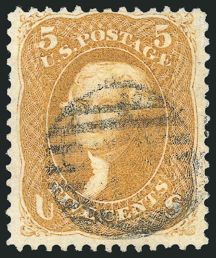 Values of US Stamps Scott Cat. # 67 - 1861 5c Jefferson. Robert Siegel Auction Galleries, Oct 2011, Sale 1014, Lot 1179