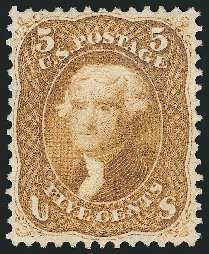 Prices of US Stamp Scott #67 - 5c 1861 Jefferson. Robert Siegel Auction Galleries, Mar 2013, Sale 1040, Lot 1289