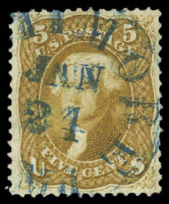 Prices of US Stamp Scott Catalog # 67: 1861 5c Jefferson. Matthew Bennett International, Mar 2011, Sale 337, Lot 2520