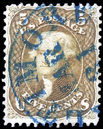 Value of US Stamps Scott Catalog # 67: 5c 1861 Jefferson. Matthew Bennett International, Sep 2011, Sale 338, Lot 1730