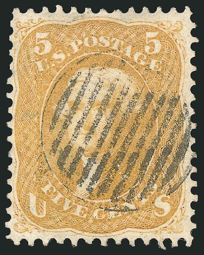 Value of US Stamps Scott 67: 1861 5c Jefferson. Robert Siegel Auction Galleries, Jul 2013, Sale 1050, Lot 190