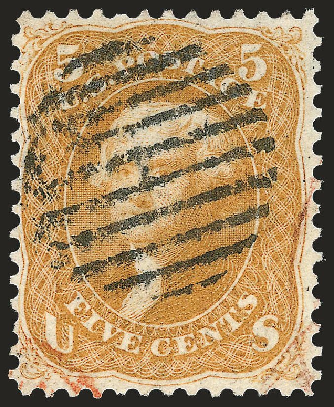US Stamp Price Scott Cat. #67: 1861 5c Jefferson. Robert Siegel Auction Galleries, Oct 2008, Sale 963, Lot 500