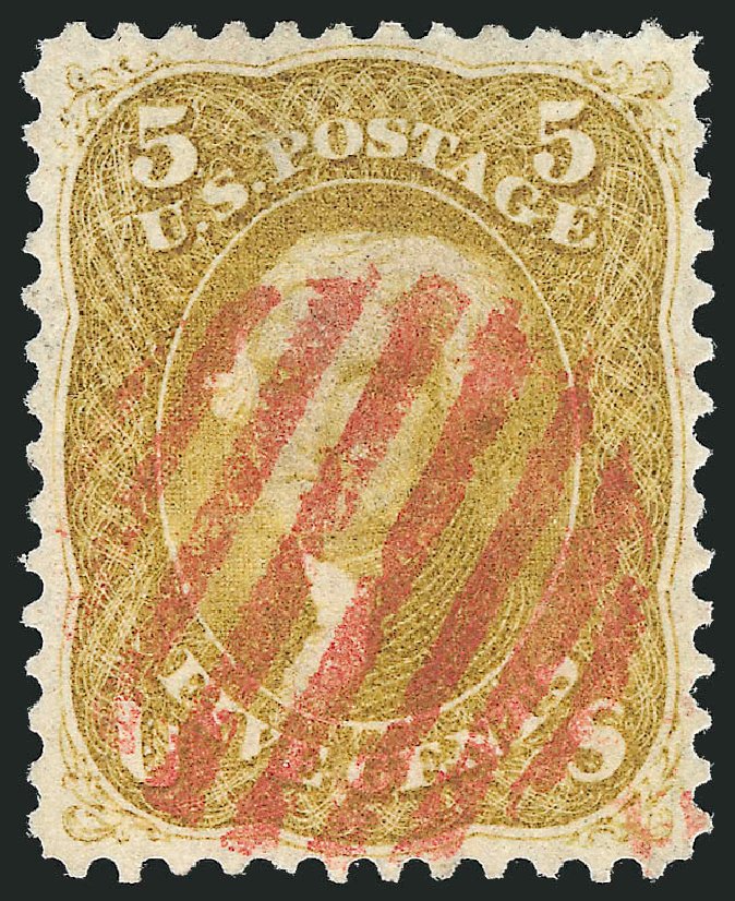 Prices of US Stamp Scott Catalogue #67: 1861 5c Jefferson. Robert Siegel Auction Galleries, Jun 2012, Sale 1024, Lot 111