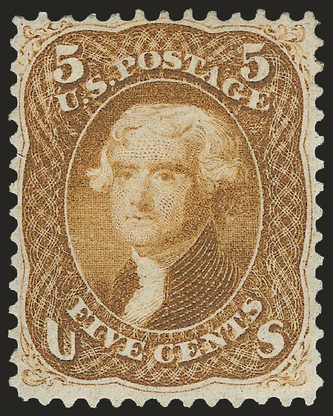 Cost of US Stamps Scott # 67 - 5c 1861 Jefferson. Robert Siegel Auction Galleries, Jan 2009, Sale 968, Lot 81