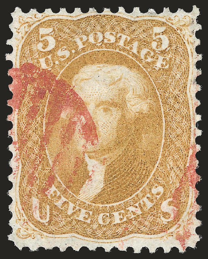 Values of US Stamp Scott 67 - 1861 5c Jefferson. Robert Siegel Auction Galleries, Sep 2009, Sale 976, Lot 1321