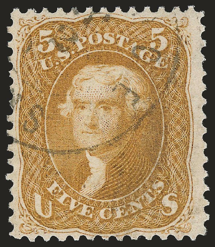Prices of US Stamp Scott Catalog #67 - 5c 1861 Jefferson. Robert Siegel Auction Galleries, Dec 2009, Sale 982, Lot 5201