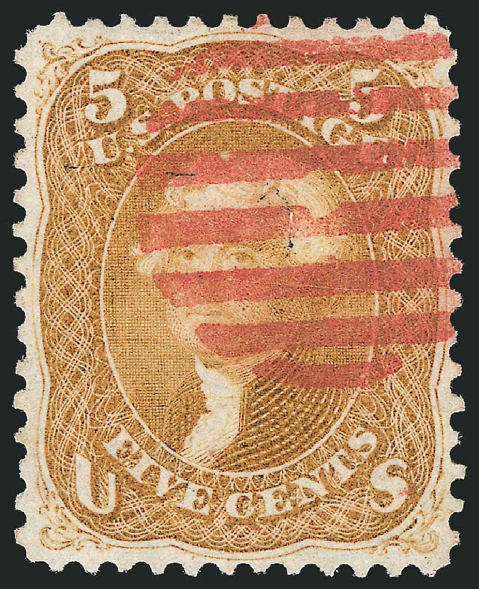 Costs of US Stamp Scott Catalogue #67 - 5c 1861 Jefferson. Robert Siegel Auction Galleries, Oct 2010, Sale 997, Lot 5341