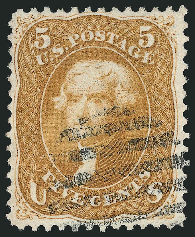 US Stamps Price Scott Catalog #67 - 5c 1861 Jefferson. Robert Siegel Auction Galleries, Mar 2011, Sale 1007, Lot 2204