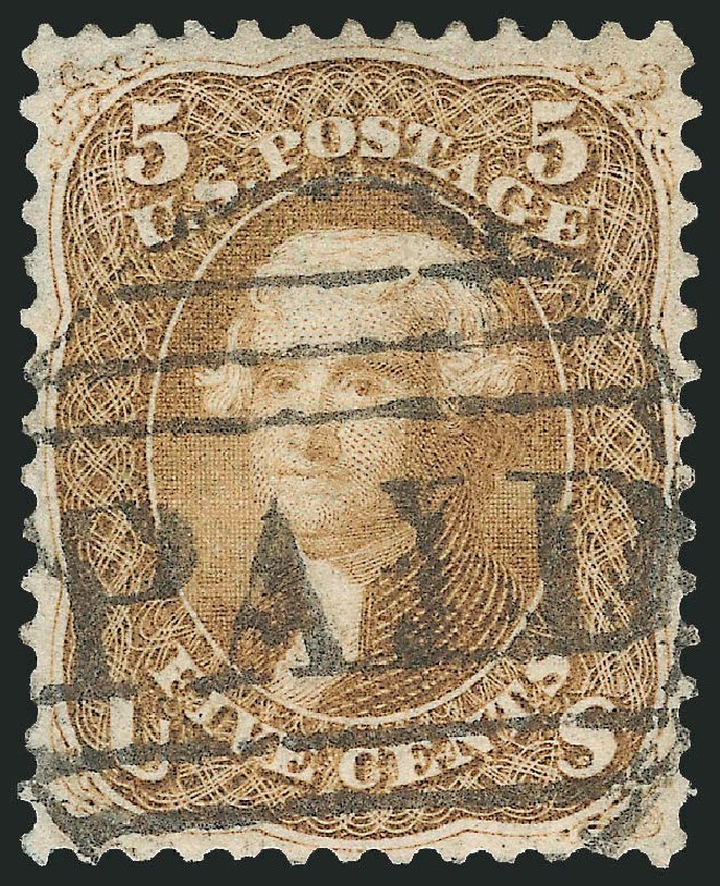 Cost of US Stamps Scott Cat. 67: 5c 1861 Jefferson. Robert Siegel Auction Galleries, Jun 2009, Sale 975, Lot 1254