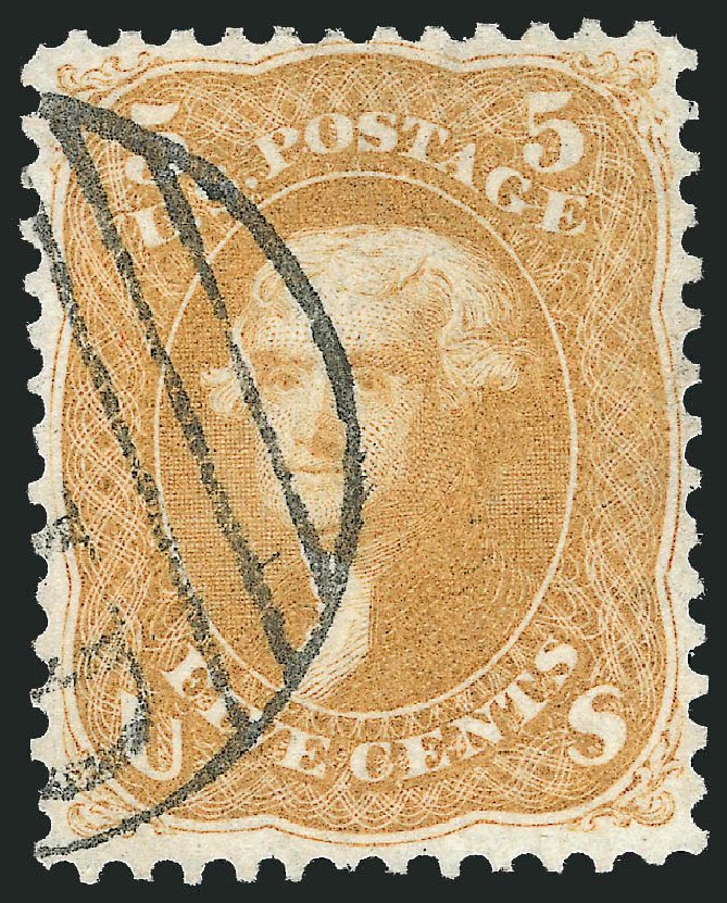 Cost of US Stamps Scott # 67 - 1861 5c Jefferson. Robert Siegel Auction Galleries, Oct 2010, Sale 997, Lot 5344