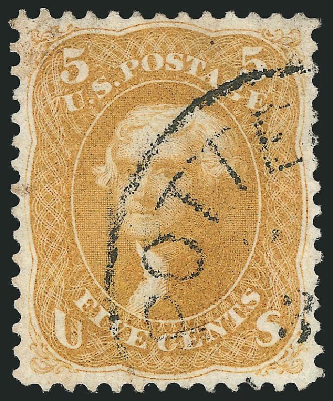 Costs of US Stamp Scott Catalogue 67: 5c 1861 Jefferson. Robert Siegel Auction Galleries, Sep 2014, Sale 1078, Lot 155