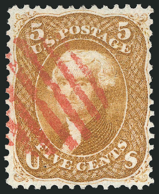 Prices of US Stamp Scott Cat. # 67 - 5c 1861 Jefferson. Robert Siegel Auction Galleries, Nov 2014, Sale 1084, Lot 3195