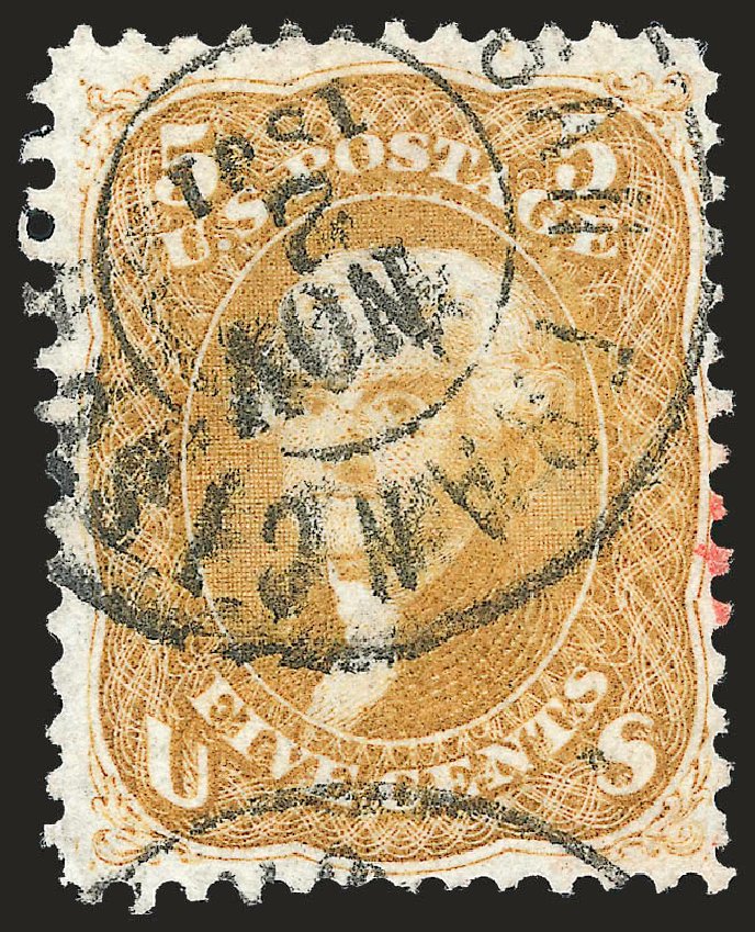 Costs of US Stamp Scott Catalog # 67 - 5c 1861 Jefferson. Robert Siegel Auction Galleries, Apr 2010, Sale 984, Lot 285