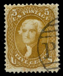 Price of US Stamp Scott Catalogue # 67: 5c 1861 Jefferson. Daniel Kelleher Auctions, May 2014, Sale 652, Lot 152