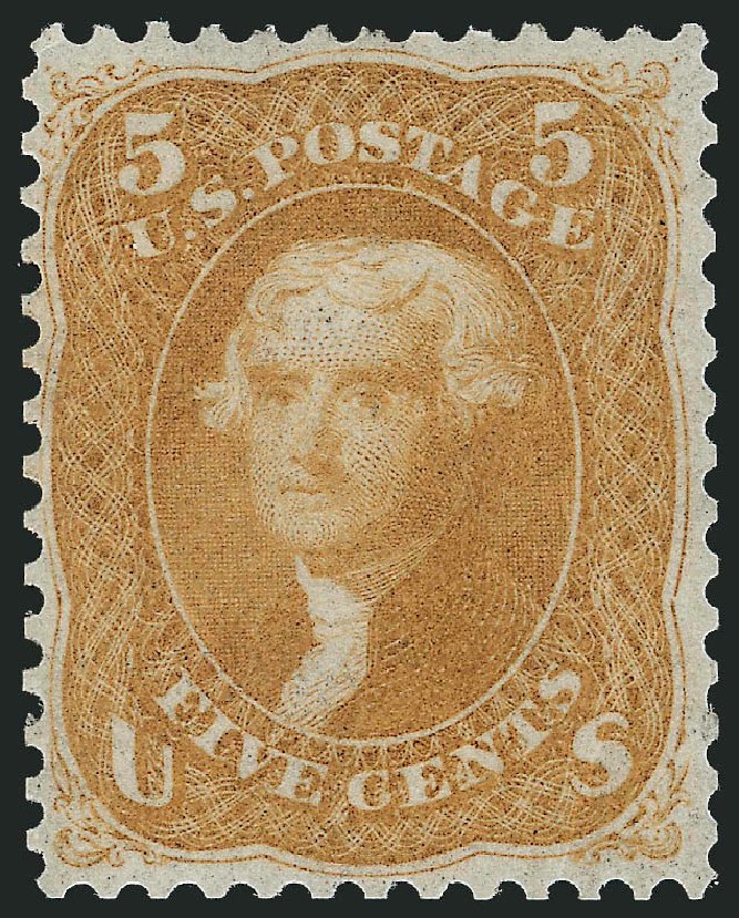 Values of US Stamps Scott Catalogue # 67: 5c 1861 Jefferson. Robert Siegel Auction Galleries, Nov 2013, Sale 1057, Lot 622