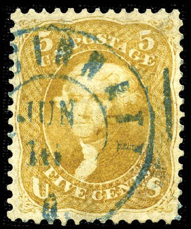 Prices of US Stamps Scott # 67 - 5c 1861 Jefferson. Matthew Bennett International, Feb 2012, Sale 340, Lot 163