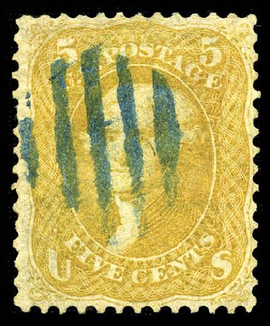 Cost of US Stamp Scott Catalogue 67 - 5c 1861 Jefferson. Matthew Bennett International, Mar 2012, Sale 344, Lot 4263