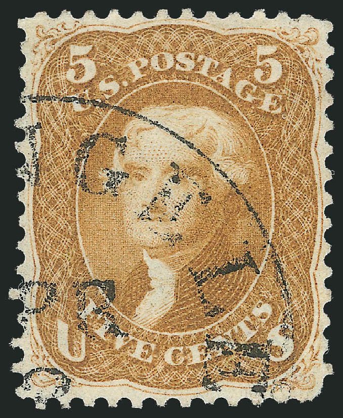 Values of US Stamps Scott Cat. 67 - 5c 1861 Jefferson. Robert Siegel Auction Galleries, Mar 2014, Sale 1067, Lot 1023