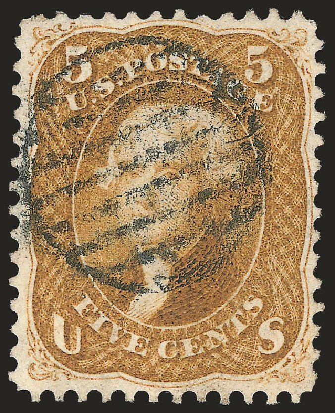 Value of US Stamps Scott Cat. #67 - 1861 5c Jefferson. Robert Siegel Auction Galleries, Apr 2010, Sale 984, Lot 283