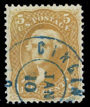Price of US Stamps Scott Catalog # 67: 1861 5c Jefferson. Daniel Kelleher Auctions, Jul 2011, Sale 625, Lot 706