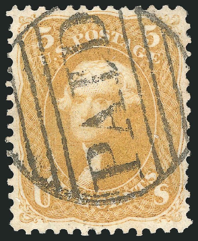 Value of US Stamps Scott Cat. 67 - 5c 1861 Jefferson. Robert Siegel Auction Galleries, Sep 2014, Sale 1078, Lot 156