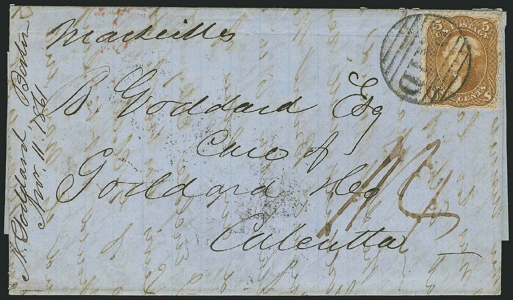 Price of US Stamps Scott # 67: 1861 5c Jefferson. Robert Siegel Auction Galleries, Nov 2014, Sale 1084, Lot 3196