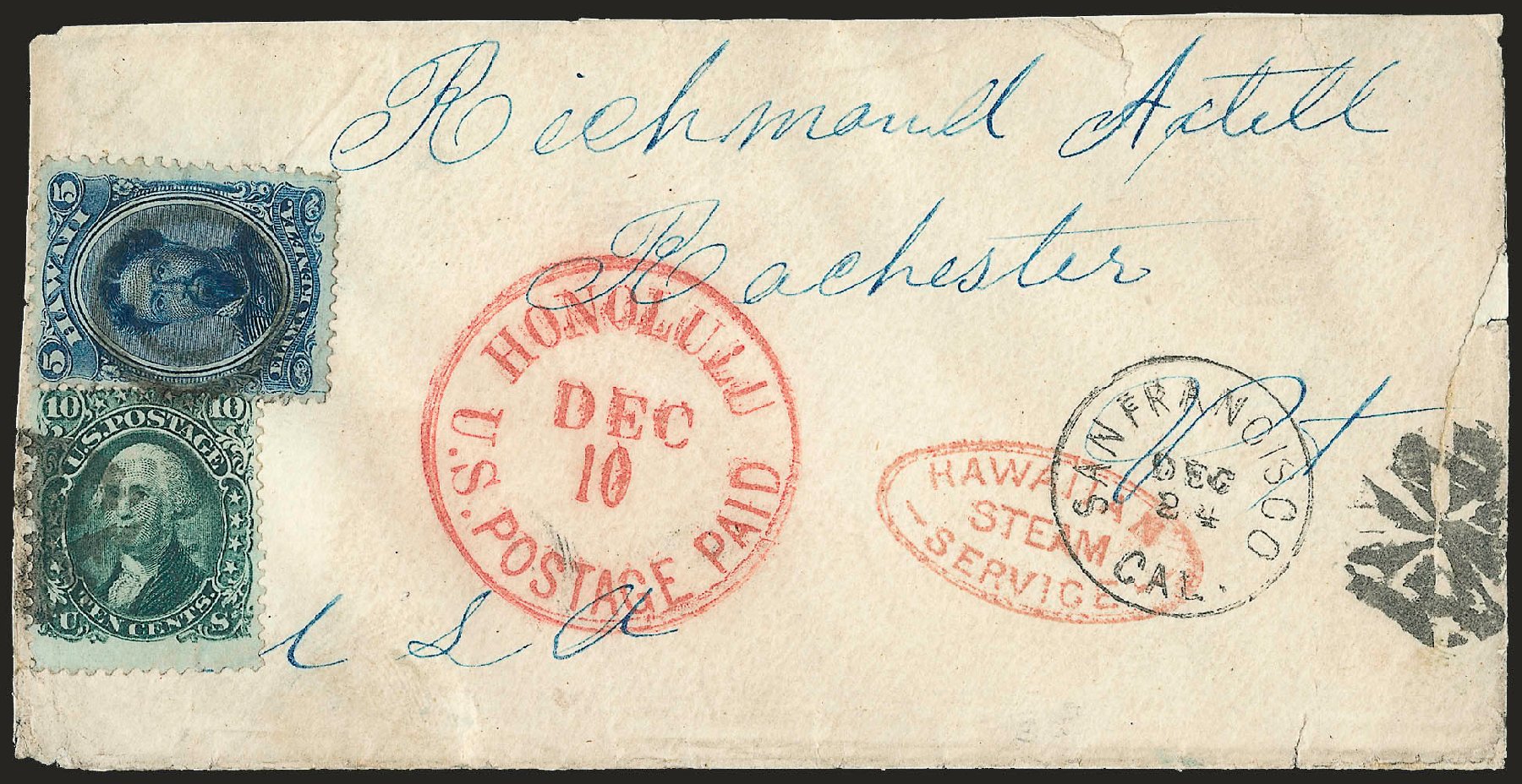 Price of US Stamps Scott Cat. #68 - 1861 10c Washington. Robert Siegel Auction Galleries, Jun 2009, Sale 973, Lot 77