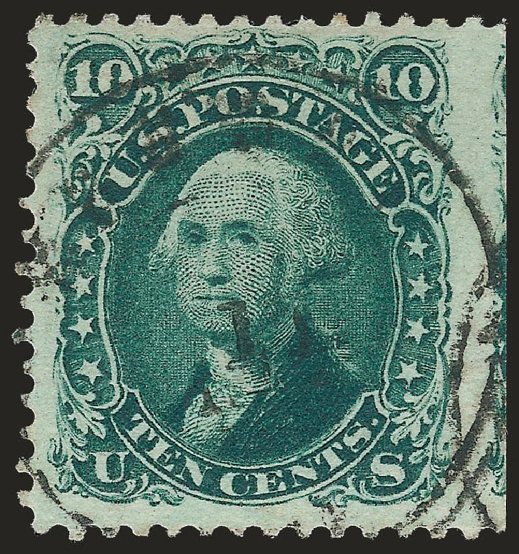 US Stamps Value Scott # 68 - 10c 1861 Washington. Robert Siegel Auction Galleries, Sep 2009, Sale 976, Lot 1327