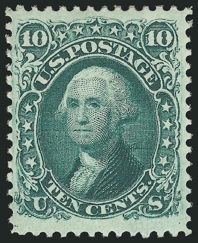 Cost of US Stamps Scott # 68: 1861 10c Washington. Robert Siegel Auction Galleries, Feb 2010, Sale 983, Lot 47