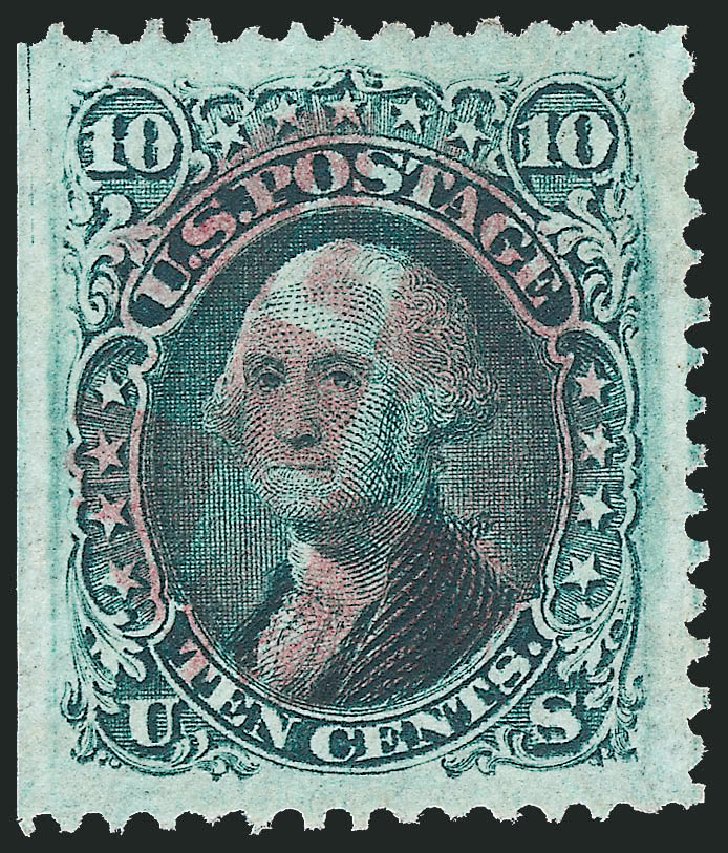 Price of US Stamps Scott Catalog # 68: 1861 10c Washington. Robert Siegel Auction Galleries, Oct 2010, Sale 997, Lot 5347