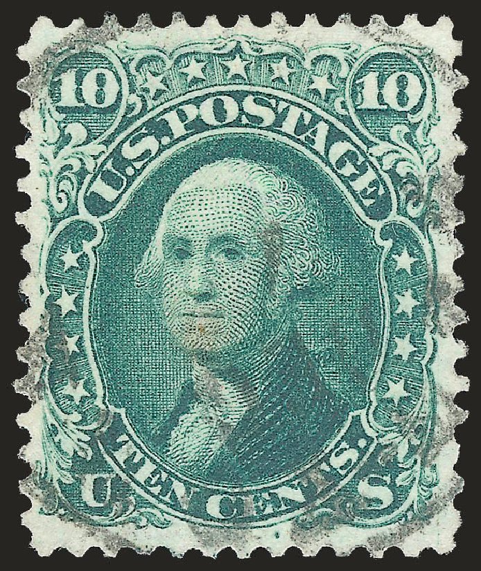 US Stamp Prices Scott Catalogue 68: 10c 1861 Washington. Robert Siegel Auction Galleries, Jun 2009, Sale 975, Lot 1258