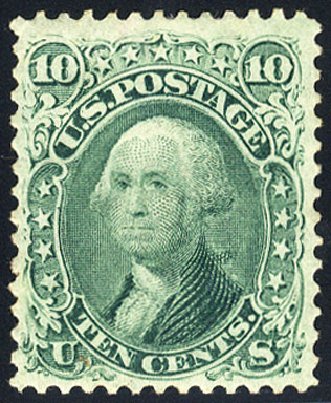 Prices of US Stamps Scott Catalogue #68: 1861 10c Washington. Cherrystone Auctions, Mar 2009, Sale 200903, Lot 69